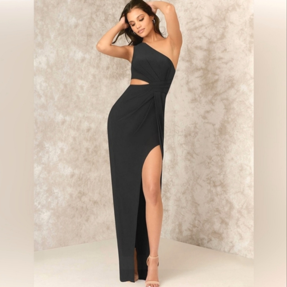 New! AZAZIE X KENDALL KYLIE Collab One Shoulder Luxe Knit Column Dress 20W